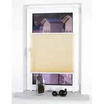 LIEDECO Klemmfix Plissee verspannt 100 x 150 cm beige