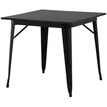 VCM Esstisch 80x80cm schwarz.