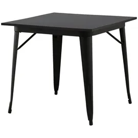 VCM Esstisch 80x80cm schwarz.
