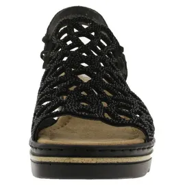 Rieker Sandalette Damen Schwarz 37