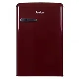Amica KS 15611 R Retro-Kühlschrank (108 l, 860 mm hoch, Weinrot)