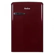 Amica KS 15611 R Retro-Kühlschrank (108 l, 860 mm hoch, Weinrot)
