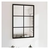 furnicato Wandspiegel 60 x 40 cm Schwarz