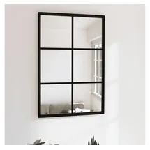 furnicato Wandspiegel 60 x 40 cm Schwarz