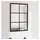 furnicato Wandspiegel 60 x 40 cm Schwarz