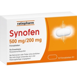 Ratiopharm Synofen 500 mg/ 200 mg Filmtabletten