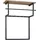 FineBuy Wandgarderobe Mango 60 x 26 x 76 cm Schwarz