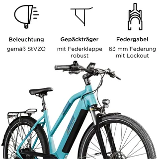 Zündapp Z810 2023 28 Zoll RH 50 cm Damen türkisblau
