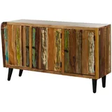 MASSIVMOEBEL24.DE Sideboard 150 x 86 x 45 cm Mehrfarbig