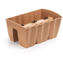 Prosperplast Blumenkasten Crown 39 x 27 x 20 cm terra