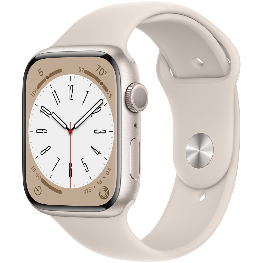 Apple Watch 45 € 200,00 im Preisvergleich! mm ab 8 polarstern Aluminiumgehäuse GPS Series Sportarmband polarstern