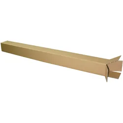 10 Stück Versandhülsen / Karton 105 x 105 x 1310 mm zweiwellig