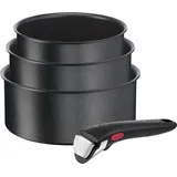 Tefal Ingenio L7629002, Gemischtes Set, Schwarz, Aluminium, Titan, Thermo-Punkt, Keramik, Gas, Halogen, Induktion - Schwarz