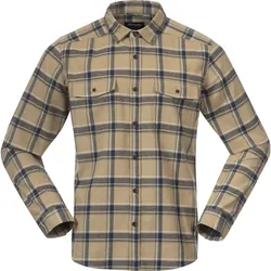 Bergans Tovdal Shirt warm sand/navy blue check (25579) XL