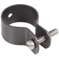 GAH Alberts Alberts 655327 Schelle für Streben | verzinkt, anthrazit-metallic kunststoffbeschichtet | Schellen-Ø 48 mm