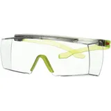 3M Schutzbrille SecureFit 3700 EN 166-1FT Bügel grau/lindgrün,Scheibe klar PC 3M