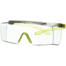 3M Schutzbrille SecureFit 3700 EN 166-1FT Bügel grau/lindgrün,Scheibe klar PC 3M
