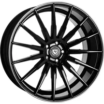 artFORM AF-401 black rim polished Alufelge schwarz