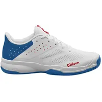 Wilson KAOS Stroke 2.0 Tennis Shoe, White/Deja Vu Blue Red, 44 2/3