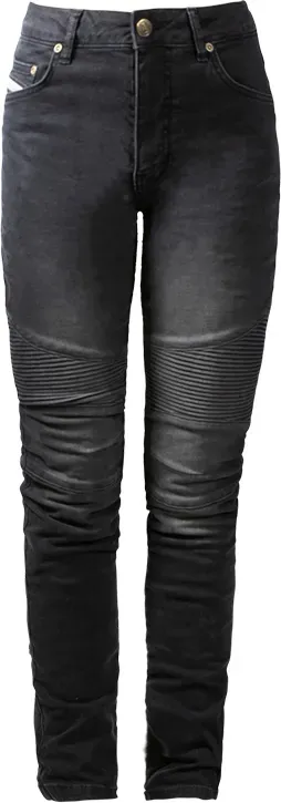John Doe Betty Biker XTM Damen Motorradjeans, schwarz, Größe 3XL