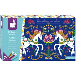 Janod - Kreativ-Set Glitzerkarten"Einhörner"