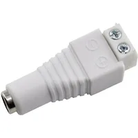 TRU Components DC14-F-WT Niedervolt-Steckverbinder Buchse, gerade 5.5 mm 2.1