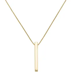Kette mit Anhänger SMART JEWEL "mit Stäbchen-Anhänger, Silber 925", gold, Halsketten, Damen, 45cm, Silber 925 (Sterlingsilber)