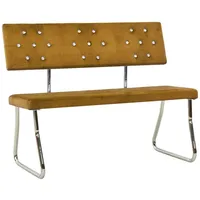 VidaXL Sitzbank 110 cm Braun Samt