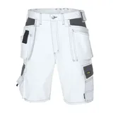 texxor Canvas Shorts "Bermuda", weiß/grau