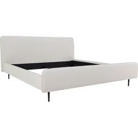 Andas »Edvard« mit gepolstertem Kopf- & Fußteil beige