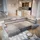 masseno Eckcouch Polyester U-Form mit Schlaffunktion 2-Sitzer Beige