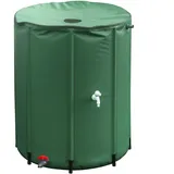 Meister Craft Meister Regentonne faltbar - 500 Liter - 98 x Ø 80 cm - Kunststoff - grün / Regenfass / Regentonnenbehältnis / Wasserspeicher / 9968400