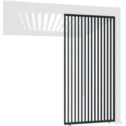 Weide Vertikale Lamellenwand für Weide Pergola | anthrazit | aus Aluminium