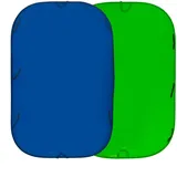 Manfrotto Chromakey Falthintergrund Doppelseitig Blau/Grün 180x210cm