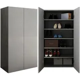 INOSIGN »Pratiko Breite 63 cm, Höhe 114 cm, Schuhregal mit 6 Ebenen,«, Schuhkommode, 2 Türen, Platz für bis zu 15 Paar Schuhe