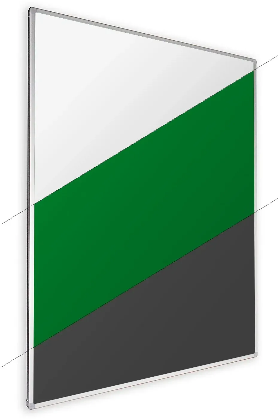 Kindermann DisplayShift2 Tafelflügel 99×120 cm Emaille individuell - Oberfläche ...