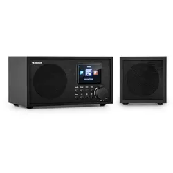 Silver Star Mini Two Internet DAB+/FM Radio, WiFi, BT, TWS Speaker Schwarz
