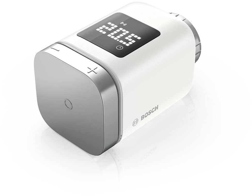 Bosch Smart Home Heizkörperthermostat II, smartes Thermostat mit App-Funktion, kompatibel mit Amazon Alexa, Apple HomeKit, Google Home