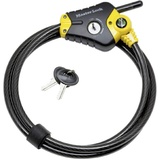 Master Lock Python Verstellbares Verschlusskabel, Lnge: 4,50 m, Durchmesser: 10 mm; schwarz und gelb,