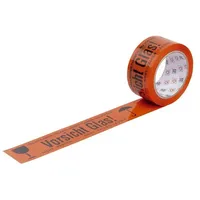 WIHEDÜ Klebeband Vorsicht Glas 66 St.