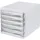 Helit Schubladenbox 26,5 x 34,0 x 25,0 cm 5-tlg. transparent