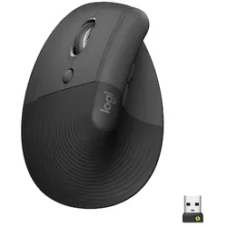Logitech Lift Vertical Ergonomische Kabellose Maus Grafit Linkshaender