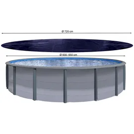 Quick Star Solarplane Pool schwarz Ø 720 cm