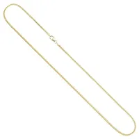 Schmuck Krone Goldkette 1,2mm Bingokette aus 585 Gelbgold, Damen, 38cm, Gold 585 goldfarben