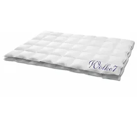 HANSKRUCHEN GmbH HANSKRUCHEN Wolke 7 Bettdecke 135x220 cm Extra Leicht waschbar Allergiker Sommerbettdecke atmungsaktiv Daunendecke weiss - Weiß