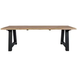 BIZZOTTO Rolland Gartentisch 240 x 100 x 77 cm Anthrazit/Braun