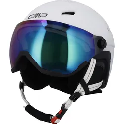 CMP WJ-2 Kids Ski Helmet With Visor bianco-silver (24XS) XS