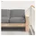 vidaXL Palettkissen 80 x 80 cm Grau