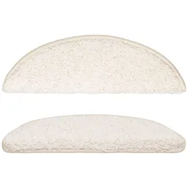 vidaXL Stufenmatten 15 Stk. Weiß 56x17x3 cm