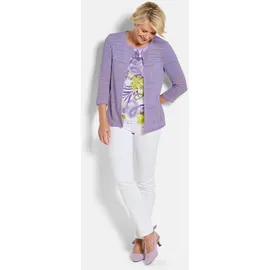 GOLDNER Shirtjacke mit Häkchenverschluss lila 38
